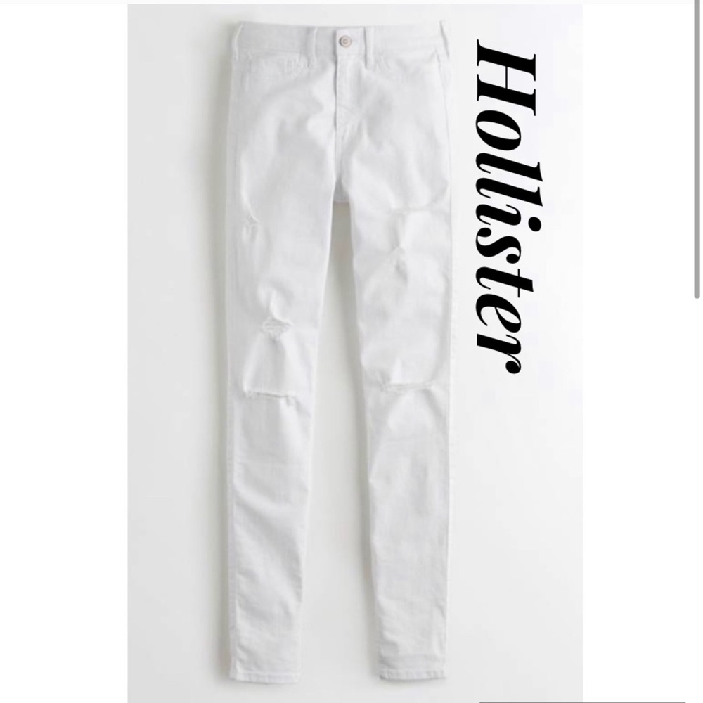 Hollister White High Rise Jeans